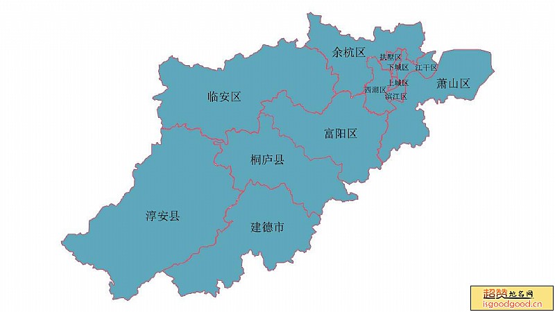 杭州市行政区划图