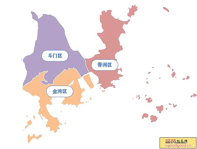珠海市各市区行政区划图