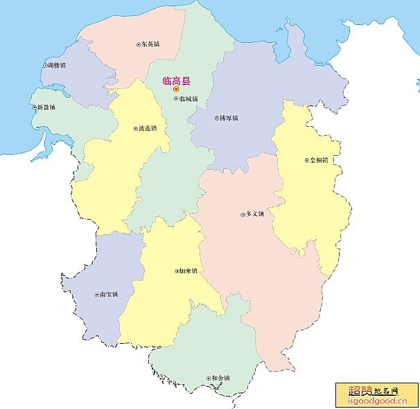 临高县各市区行政区划图