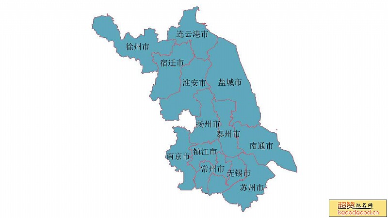 江苏省各市区行政区划图