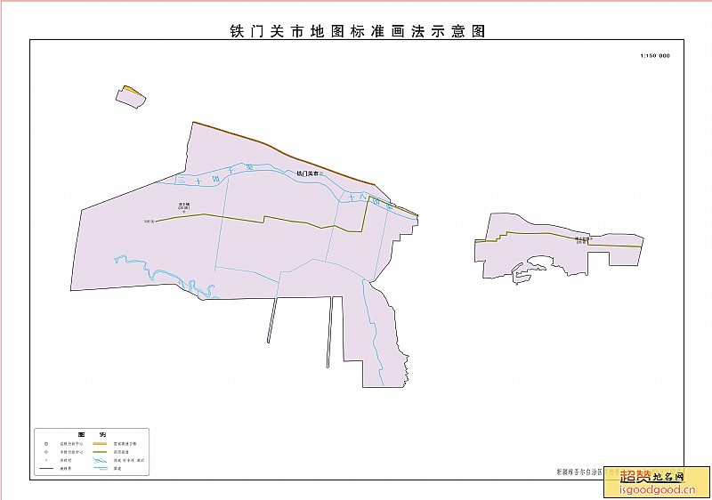 铁门关市行政区划图