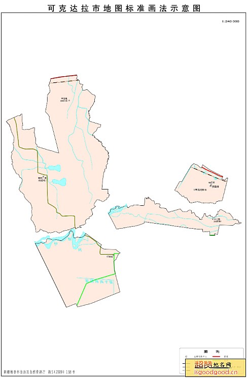 可克达拉市行政区划图