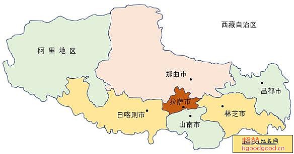 西藏各市区行政区划图