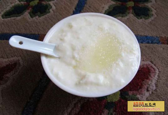藏族酸奶特产照片