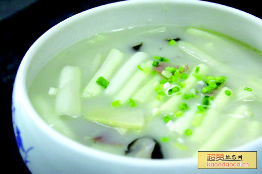 奶汤蒲菜特产照片