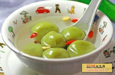温州豆沙汤团特产照片