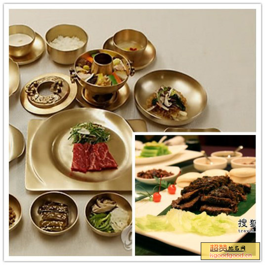 朝鲜烤牛肉特产照片