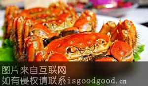 上海清蒸大闸蟹特产照片