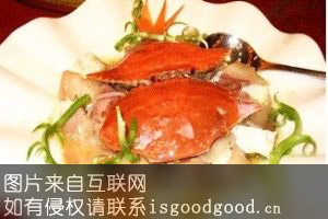 咸肉蒸白蟹特产照片